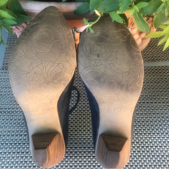 Anthropologie FIDJI Blue Two-Toned Mary Jane Shoes - Picture 10 of 11
